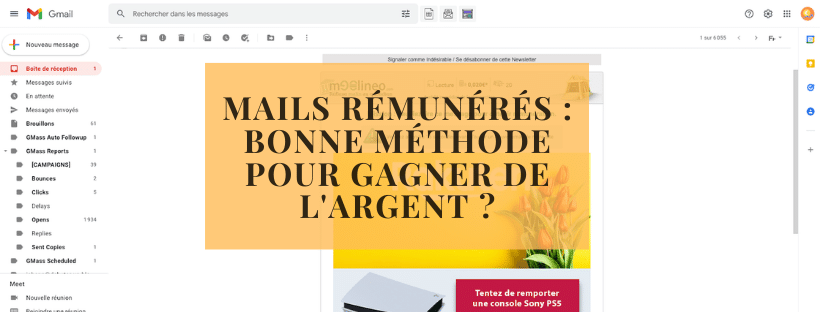 Lire des mails rémunérés : bonne méthode pour gagner de l&#039;argent ?