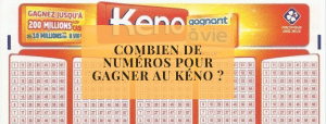 Combien de numéros pour gagner au Kéno (1)