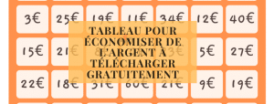 Tableau pour économiser de l&#039;argent à télécharger gratuitement